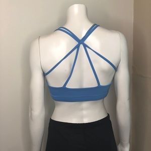 Baby Blue Affitnity Spider Sports Bra